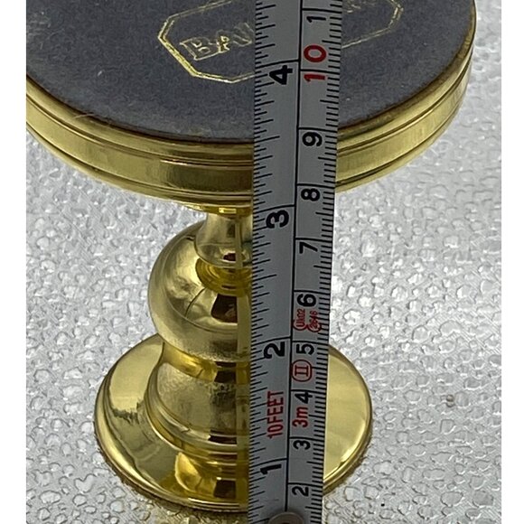 Smithsonian Institution Baldwin Brass Candle Holder 3.5” Tall 3” base 14 oz - Picture 8 of 9